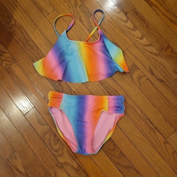 Cat & Jack Swim Cat And Jack Girls Ruffle Bikini Poshmark